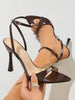 Women's High Heel Sandals, Stiletto Heels, Suitable For All Seasons, Outdoor, Night Party, Fashion, Celebrity, High-End Banquet, Pointed Toe, Party